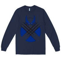 Navy wolverine 5 Long Sleeve Tee - linhVisuals