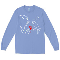 Colony Blue beauty the beast love Long Sleeve Tee - linhVisuals