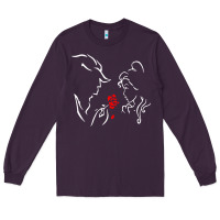 Plum beauty the beast love Long Sleeve Tee - linhVisuals