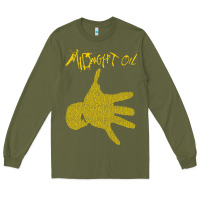Army Green Midnight Oil colour Long Sleeve Tee - linhVisuals