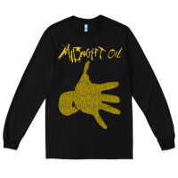 Black Midnight Oil colour Long Sleeve Tee - linhVisuals