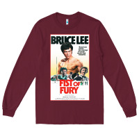 Burgundy fist of fury by bruce Long Sleeve Tee - linhVisuals