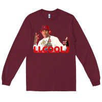 Burgundy ll cool j Long Sleeve Tee - linhVisuals
