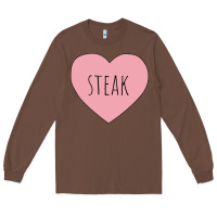 Chestnut i heart steak Long Sleeve Tee - linhVisuals