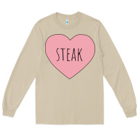 Mushroom i heart steak Long Sleeve Tee - linhVisuals
