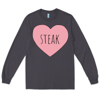 Smoke i heart steak Long Sleeve Tee - linhVisuals