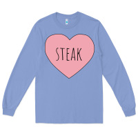 Colony Blue i heart steak Long Sleeve Tee - linhVisuals