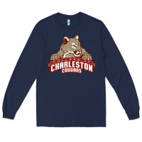 Navy charleston cougars Long Sleeve Tee - linhVisuals