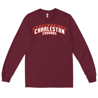 Burgundy charleston cougars Long Sleeve Tee - linhVisuals