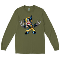 Army Green wolverine Long Sleeve Tee - linhVisuals