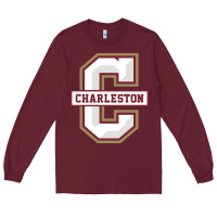 Burgundy charleston cougars Long Sleeve Tee - linhVisuals