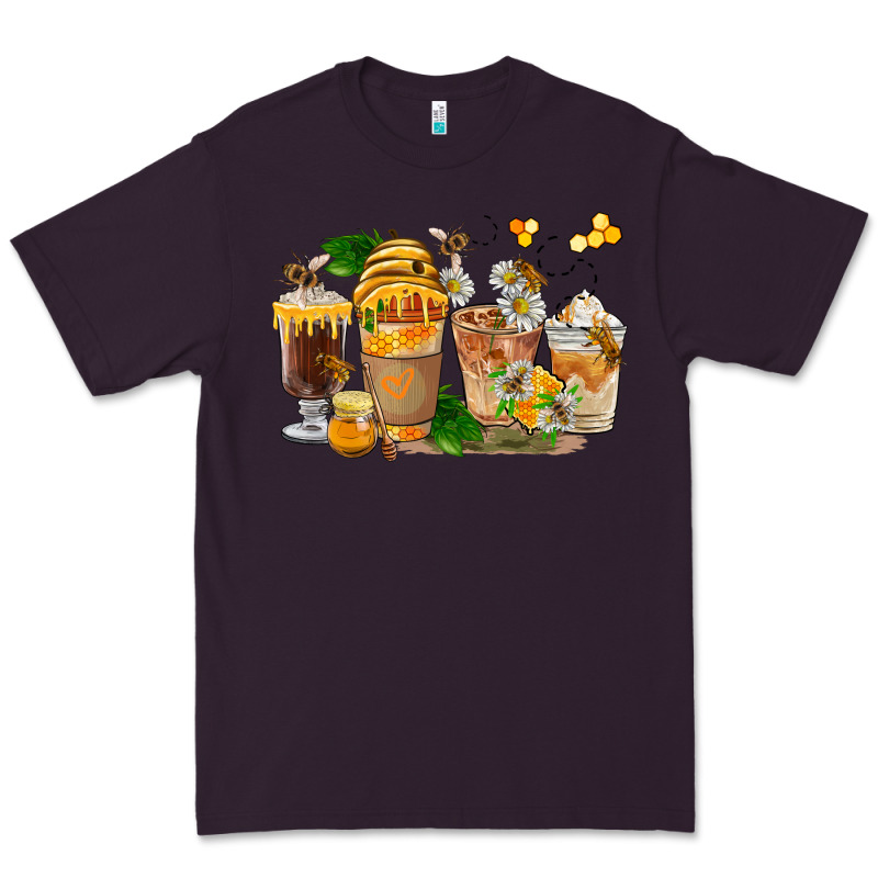 Honey Bee Coffee Cups Premium Tee by FaDigitalArtStudio | Teevron