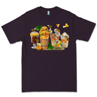Plum Honey Bee Coffee Cups Premium Tee - FaDigitalArtStudio