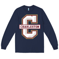 Navy charleston cougars Long Sleeve Tee - linhVisuals