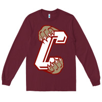 Burgundy charleston cougars Long Sleeve Tee - linhVisuals