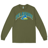 Army Green delaware blue hens Long Sleeve Tee - linhVisuals