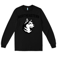 Black northeastern huskies Long Sleeve Tee - linhVisuals