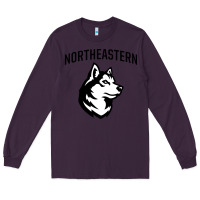 Plum northeastern huskies Long Sleeve Tee - linhVisuals