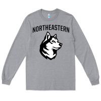 Heather Grey northeastern huskies Long Sleeve Tee - linhVisuals