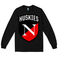 Black northeastern huskies Long Sleeve Tee - linhVisuals