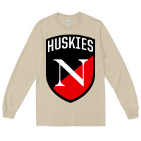 Mushroom northeastern huskies Long Sleeve Tee - linhVisuals