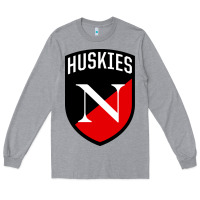 Heather Grey northeastern huskies Long Sleeve Tee - linhVisuals
