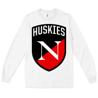 White northeastern huskies Long Sleeve Tee - linhVisuals