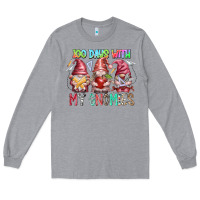 Heather Grey 100 days with my gnomies Long Sleeve Tee - RacoonDesign