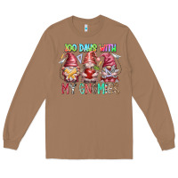 Toasted Coconut 100 days with my gnomies Long Sleeve Tee - RacoonDesign