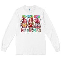 White 100 days with my gnomies Long Sleeve Tee - RacoonDesign