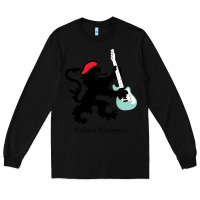 Black richard thompson (fairport convention) Long Sleeve Tee - linhVisuals