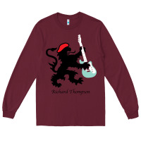 Burgundy richard thompson (fairport convention) Long Sleeve Tee - linhVisuals