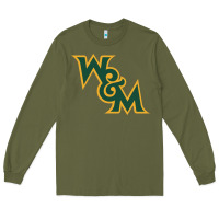 Army Green william & mary tribe Long Sleeve Tee - linhVisuals