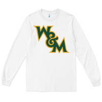 White william & mary tribe Long Sleeve Tee - linhVisuals