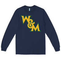 Navy william & mary tribe Long Sleeve Tee - linhVisuals
