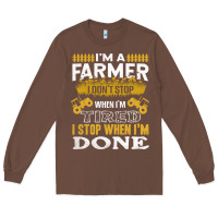 Chestnut farmer Long Sleeve Tee - linhVisuals