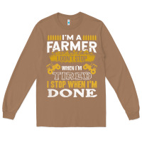 Toasted Coconut farmer Long Sleeve Tee - linhVisuals