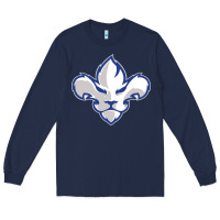 Navy trois rivières ice hockey Long Sleeve Tee - linhVisuals