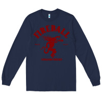Navy vintag fireball   whisky Long Sleeve Tee - linhVisuals
