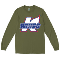 Army Green Kalamazoo ice hockey Long Sleeve Tee - linhVisuals