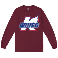Burgundy Kalamazoo ice hockey Long Sleeve Tee - linhVisuals