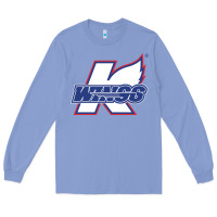 Colony Blue Kalamazoo ice hockey Long Sleeve Tee - linhVisuals