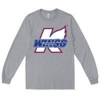 Heather Grey Kalamazoo ice hockey Long Sleeve Tee - linhVisuals