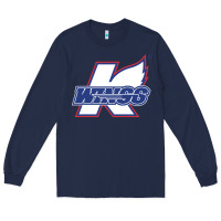 Navy Kalamazoo ice hockey Long Sleeve Tee - linhVisuals