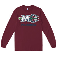 Burgundy maine ice hockey Long Sleeve Tee - linhVisuals