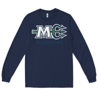 Navy maine ice hockey Long Sleeve Tee - linhVisuals