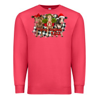 Cardinal Merry Christmas Y'all Heifers Premium Sweatshirt - RanaPortraitStore