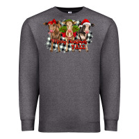 Charcoal Heather Merry Christmas Y'all Heifers Premium Sweatshirt - RanaPortraitStore