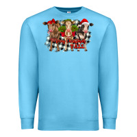 Ocean Blue Merry Christmas Y'all Heifers Premium Sweatshirt - RanaPortraitStore