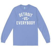 Colony Blue det roit vs everybody Long Sleeve Tee - linhVisuals